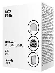 Набір фільтрів ELECTROLUX F156 для пилососів Electrolux Ease C4, AEG, Tornado 3шт (900922932) - мініатюра 2