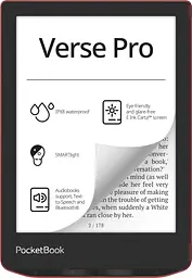 Електронна книжка PocketBook Verse Pro (PB634) Passion Червоний
