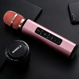 Бездротовий караоке-мікрофон Losso K6 Premium з вбудованим динаміком і Bluetooth Rose (18961) - мініатюра 5