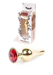 Анальна пробка Jawellery Gold BUTT PLUG-Red Boss Series 64-00064 100334 - мініатюра 1