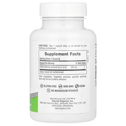 Амінокислота NaturesPlus PRO GABA 500 мг 60 капсул - мініатюра 2