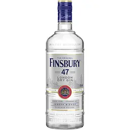Упаковка джину Finsbury Platinum Edition London Dry Gin 47% 4.2 л (0.7 л х 6 шт.) - мініатюра 2