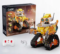 Конструктор робот програмований STEM-робот 3 в 1 Robot W - bot CaDa з пультом і додатком робот-трансформер для дітей на радіокеруванні, 455 деталі - мініатюра 11