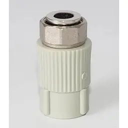 Муфта PPR комбінована з накидною гайкою VITOPlast Ø 20х1/2" 30412 - мініатюра 4