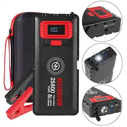 Пускозарядний пристрій (бустер) для авто Alligator JS847 Jump Starter 25800mAh 1500A-2500A - мініатюра 3