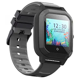 Дитячі розумні смарт-годинник Wonlex KT20 з камерою WI-FI GPS SIM-карта відеодзвінок Black (17765)