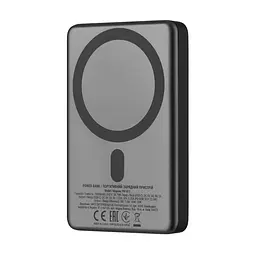 2E Акумулятор портативний літій-іонний Power Bank 2E Slim Wireless QI 10000мА·рік, 20Вт, PD, сірий - мініатюра 2