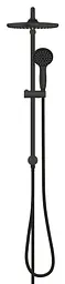 Душова система Grohe Vitalio Start System 250 Cube + термостат для ванни Precision Start UA303904TR, Чорний матовий - мініатюра 4