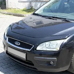 Дефлектор капоту мухобійка для Ford Focus 2004-2008 Євро Кріплення (Vip Tuning) - мініатюра 5