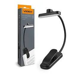 LED світильник акумуляторний для читання Videx VL-NL134B Black (29269-000)