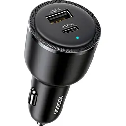 Зарядний пристрій UGREEN CD239 63 Вт з портом USB-C 45 Вт/USB-A 18 Вт Black (90645)
