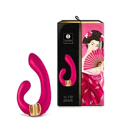 Вібратор Shunga - Miyo Intimate Massager, 18.5х3.8 см малиновий - мініатюра 2