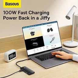 USB-Хаб Baseus Lite Series 6-in-1 (Type-C to HDMI + 2xUSB 3.0 + PD + SD/TF) black (WKQX050101) - мініатюра 12