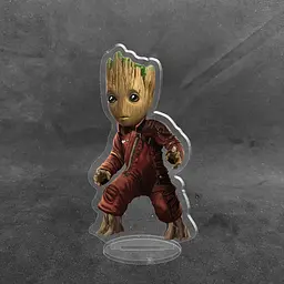 Акрилова колекційна фігурка Чібі Chibi Вартові Галактики Грут 10 cм
