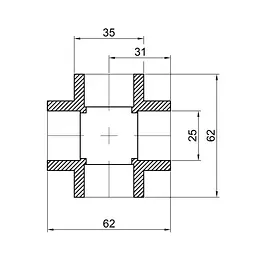 Хрестовина PPR Thermo Alliance 32 DSF002 - мініатюра 1