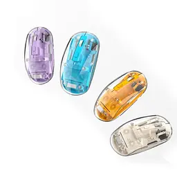 Комп'ютерна мишка XO M12 bluetooth wireless transparent mouse Синя - мініатюра 3