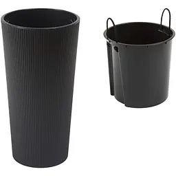 Вазон Lamela Lilia Jumper 29.5x57.1 см графітовий (9508655) - мініатюра 2