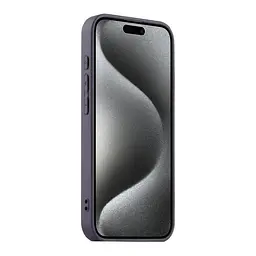 Чохол-накладка скляний матовий із захистом камери Matte AG-Glass Apple iPhone 14 Max Dark Purple - мініатюра 2