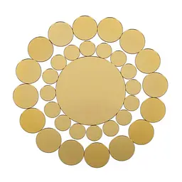 Дзеркальний декор Wall Sticker SW-00002499 акриловий самоклеючий 33 шт. золото