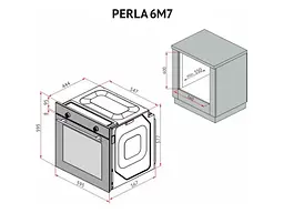 Духовка електрична Perfelli PERLA 6M7 BIANCO - мініатюра 11