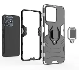 Чохол бампер Primolux Ring Armor для Realme C53 / Realme C51 Black - мініатюра 4