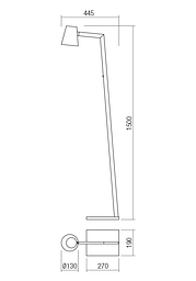 Торшер Redo MINGO LAMP 1X42W E27 WHITE (4.1.1) 01-1556 - мініатюра 2