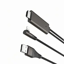 Кабель адаптер HOCO UA14, Lightning HDMI USB, довжина 2 м, передача зображення, підтримка HD - мініатюра 3