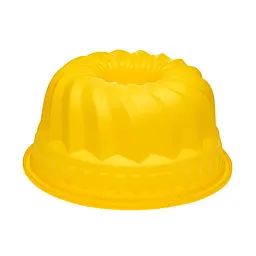 Форма силіконова для випікання кексів із втулкою 23.2 x 10.9 см, Profsil Жовтий 84813 - мініатюра 5