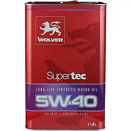 Автомобільна моторна олива WOLVER Supertec 5W-40 4л - мініатюра 2