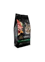 Сухий корм для кішок Savory зі свіжим м'ясом індички та качкою 2 кг