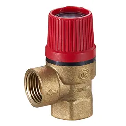 Клапан запобіжний Zegor QS-3073 для систем опалення 1/2" ВВ 6 бар 30412