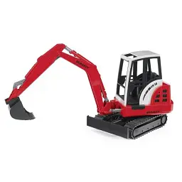 Мініекскаватор Bruder Schaeff 1:16 різнобарвний пластик 30x13x21 см