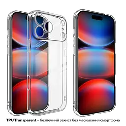 Чохол до мобільного телефона BeCover Apple iPhone 17 Pro Max Transparent (713763) - мініатюра 2