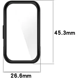 Чохол-накладка DK CDK для Huawei Band 10 Silicone Face Case (016324) (black) - мініатюра 3