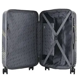 Валіза середня Semi Line 24 дюйми (M) дюйми (M) Polycarbonate/ABS-Plastic Black Pattern (T5651-2) - мініатюра 2