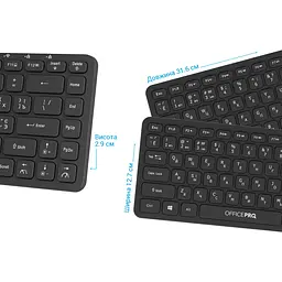 Клавіатура OfficePro бездротова чорна (SK790B) - мініатюра 11