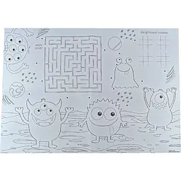 Підложки-розмальовки Crayola Монстри з олівцями 2 шт. (15755-B) - мініатюра 3