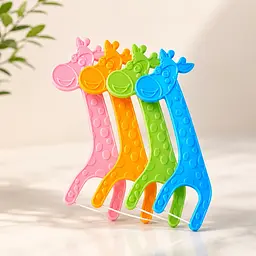 Дитячий флос на тримачі Healthy Smile Kids, 40 шт, для очищення міжзубних проміжків - мініатюра 4