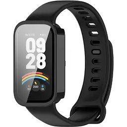 Чохол-накладка DK CDK для Xiaomi Mi Smart Band 9 Active Пластик Gloss Glass Full Cover (018832) (black) - мініатюра 3