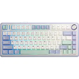 Клавіатура Aula F75 Gasket Greywood V3 switch Hot-Swap PBT Wireless/Bluetooth/USB White (6948391208640) - мініатюра 9