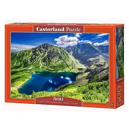 Пазл Castorland puzzle Чорний Став Гонсєніцови (озеро) у Татрах, Польща, 500 ел. (B-54053)