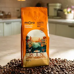 Кава зернова Mioro Coffee Premium Espresso 250 г - мініатюра 3