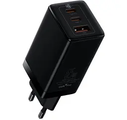 Зарядное устройство Baseus GaN3 Pro 3 порта 2C+U 65W (CCGP050101) - мініатюра 3