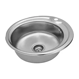 Кухонна мийка Kroner KRP Satin - 510 (0,6 мм) (CV022769) - мініатюра 2