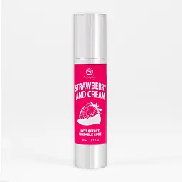 Лубрикант - Secret Play Strawberry & Cream, 50 мл - мініатюра 1