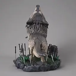 Фігурка Дарк Соулс Сіф Великий Вовк і Лицар Dark Souls Wolf Sif and Knight 21 см CH DS WSK - мініатюра 4