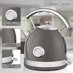 Електрочайник Profi Cook PC-WKS 1192 Anthracite - мініатюра 2