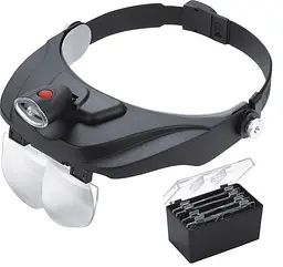 Бінокулярні монтажні окуляри Magnifier 81001-F лупа з підсвіткою - мініатюра 5