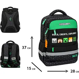 Рюкзак шкільний Yes S-52S Ergo Minecraft Reality (550274) - мініатюра 9