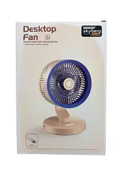 Портативний вентилятор SkeBerg JX-80 з LED-підсвіткою • Настільний мінівентилятор 5 Вт для дому, офісу, поїздок і відпочинку - мініатюра 8